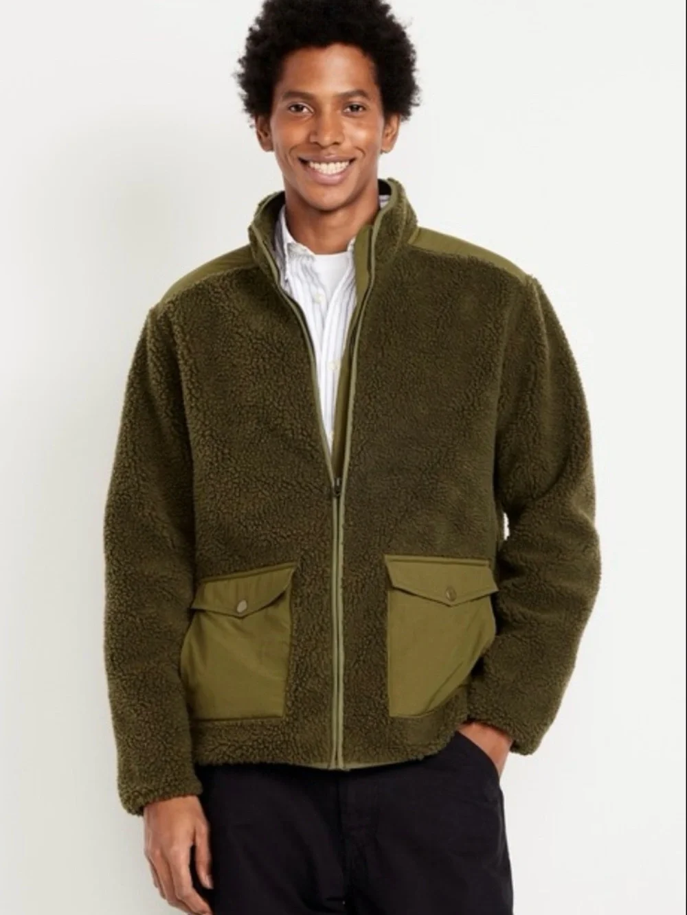 Old Navy plush olive